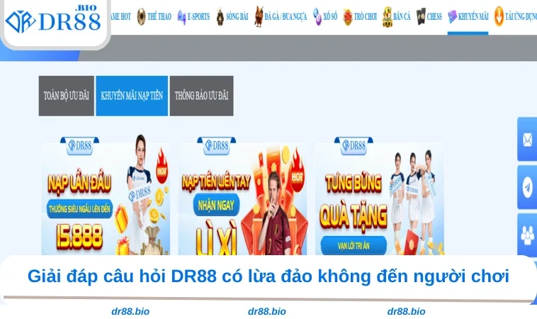 DR88 Có Lừa Đảo Không? Nguồn Gốc Thông Tin Và Câu Trả Lời 3 Giải đáp câu hỏi DR88 có lừa đảo không đến người chơi